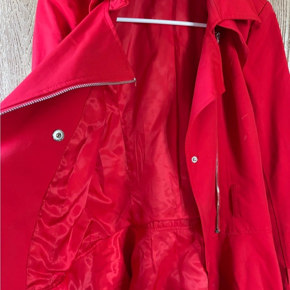 BEBE peplum jacket womens size small red - Picture 4 of 5